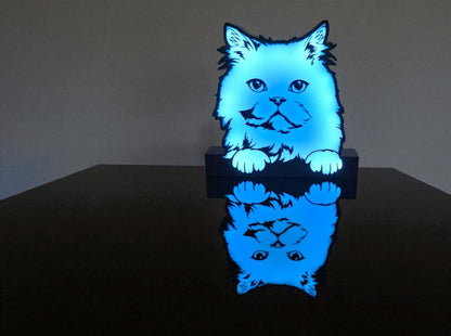 Φωτιστικό Lightbox "Chill Cat" – Η γατίσια γαλήνη στο χώρο σου