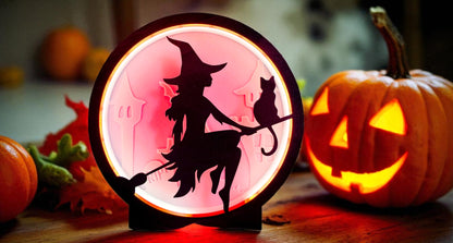 Halloween Witch Lamp
